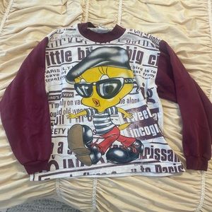 Vintage looney toons crew neck